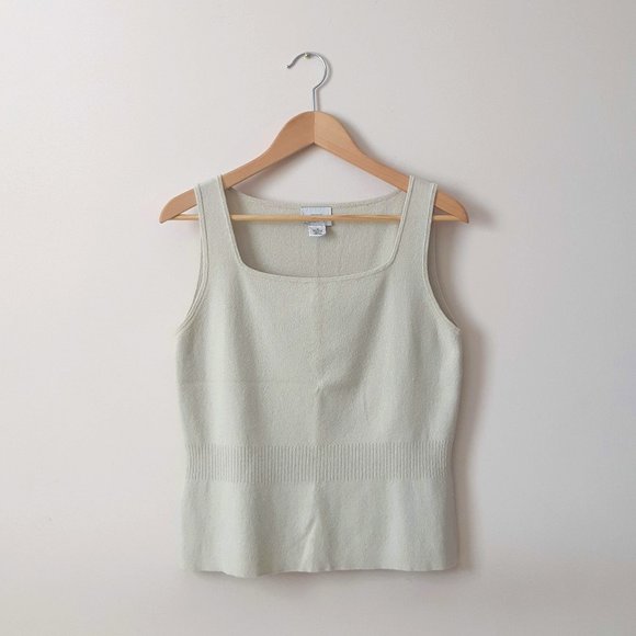LOFT | Oatmeal Square Neck Sweater Tank - Picture 1 of 4